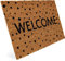 Entrando Welcome Kokos Fußmatte mit Punkte für die Haustür - für innen und aussen, robust, wetterfest, rutschfest - auch als Türdeko, Einweihungsgeschenk - 40x60 cm