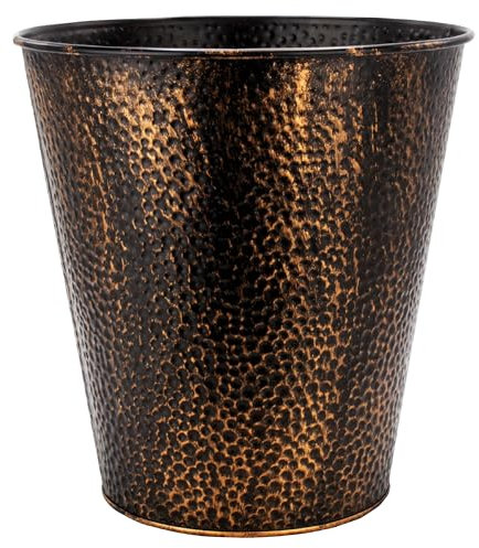 Metalic Bronze Trash Bin