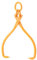 Lfhelper 16 Inches O-Ring Log Tongs, 1500 lbs Dragging Steel Tongs Log Lifting Log Lifting Hook with Ring Hook for Logging Forestry Grappling Firewood Fire Log