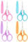 Ouligay 4 Stück Mini Schere, Kleine Schere Nähen, Kleine Bastelschere Spitz mit Schutzhülle, Details Schere Stickscheren Set für Nähen, Sticken, Papier, Schneiden, Crafting, DIY