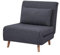 Ai-Youger Schlafsessel inkl Kissen Schlafsofa, Schlafsessel mit bettfunktion, Gästebett Zusammenklappbar, Einzelbett, Wird im Schlafzimmer, Wohnzimmer (Dunkelgrau)