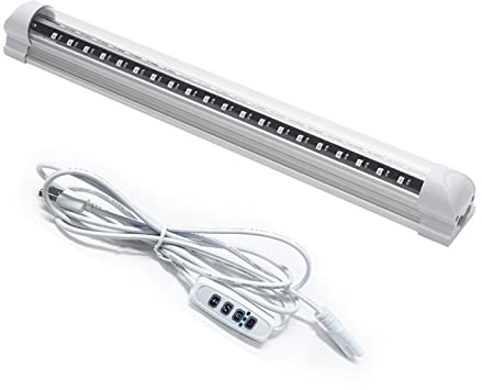 UV-Licht für Harz UV-LED-Härtungslampe, zweireihig, USB, 395 nm, 405 nm, schattenlose Lampe, UV-Kleber, Verfestigung, UV-Licht, Art Show Club, Schwarzlicht mit sofortiger Aushärtung(365nm)