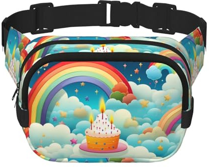 Damenprodukte, Taschen, Schuhe, Parfüm, Bauchtasche für Damen und Herren, modische Hüfttasche, verstellbare Gürteltasche für Workout, Laufen, Reisen, lässige Hüfttasche, Regenbogen-Geburtstag