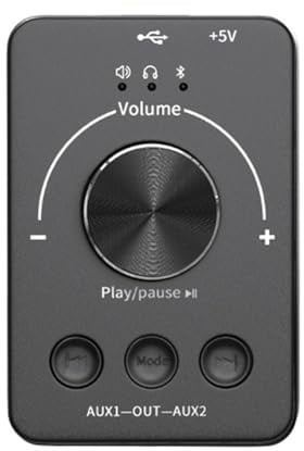 Uxsjakjsd Computer Volume Controller Knob Bluetooth-Compatible 3 Volume Control Modes Support One-Click Mute