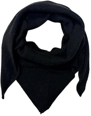Jeamis Dreieck Kaschmir Strickschal Winter Super Weich Elegant Übergangsschal Schal Herbst Stola Wolle Made in Italy