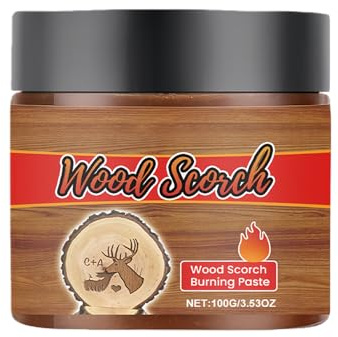Gel para quemar madera, 100 g, gel de precisión, pasta de combustión para quemaduras de madera, marcar, quemar mesas de mesa, proyectos de bricolaje, arte, principiantes, adultos