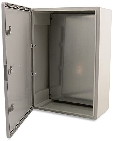 BOXEXPERT Boîtier en plastique ABS, IP65, armoire murale, boîtier industriel, boîtier vide, 700x500x250mm, gris, boîtier de la série Fleet