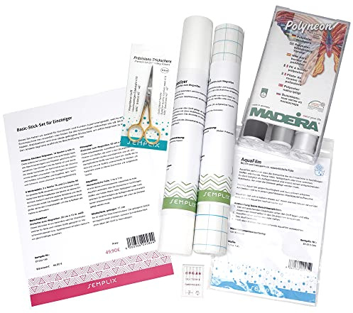 SEMPLIX Basic-Stick-Set für Einsteiger: Stabilisatoren/Garn/Nadeln/Schere für den sofortigen Beginn