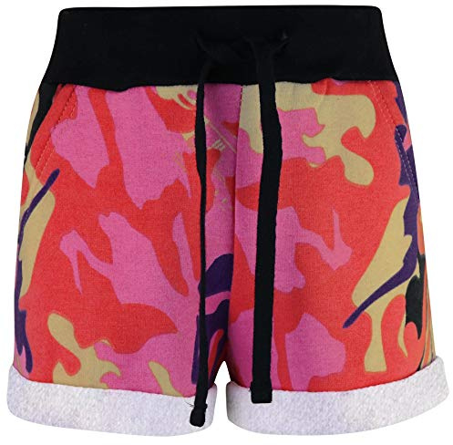 A2Z 4 Kids Girls Shorts Camouflage Dance Sports Summer Hot Short Lightweight Comfortable Breathable Stylish Running Beach Shorts Pants Perfect for Playtime Age 5-13 Years