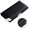 PH26 Etui Pochette accroche-Ceinture façon Cuir grainé Noir de qualité avec Clip + Passant, Fermeture aimanté et surpiqures Apparentes Compatible pour Wiko Y80