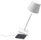 Zafferano, Poldina Pro Mini Lampe, Kabellose, Wiederaufladbare Tischlampe mit Touch Control, Auch für den Außenbereich Geeignet, Dimmer, 2200-3000 K, Höhe 30 cm, Farbe Weiß
