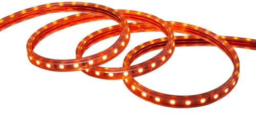 LEDKIA LIGHTING LED-Streifen 220V 60 LED/m 3m Orange 10W/m Breite 14mm Schnitt 100cm IP65 3 m