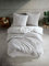 ZIRVEHOME Bettwäsche 200x200 cm grau/weiß gepunktet, 100% Baumwolle/Renforcé mit Reißverschluss Atmungsaktiver 3 teilig Wende bettbezug Set mit 2 mal Kissenbezuge 80x80 cm. Parma
