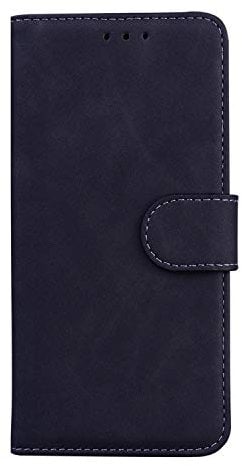 TIANCI Hülle für LG K50/LG Q60, Ordentlich und Einfaches Hautfreundliches PU-Leder Hülle, Brieftasche Schutzhülle, Flip Stoßfeste Handyhülle für LG K50/LG Q60 Hülle-Schwarz