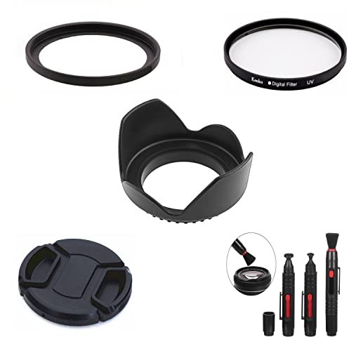 SK42 Kameraobjektiv-Set mit 40,5 mm Durchmesser, Gegenlichtblende, Kappe, UV-Filter, Bürstenadapterring für Canon G5X, G7X, G7X Mark II, G7X Mark III Kamera