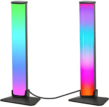 ZHIXIA Tuya 2PC Symphony Light Bar WiFi+IR Smart LED Light Bar Color-Bar Light Adecuado para Alexa Google Home,USB Bluetooth Backlight LED Ambiance Light para juegos,PC, TV, decoración de habitaciones
