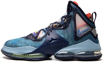 NIKE - Lebron 19 - CZ0203400 - El Color: Azul Marino-Azul - Talla: 44 EU