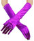 AYNKH Lange Ellenbogen-Satin-Handschuhe, Kostüm, Hochzeit, Abschlussball, Oper, Abend, 1920er-Jahre, dehnbar, Party-Handschuh für Damen, Purple, Einheitsgröße
