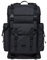 KAUKKO Retro Rucksack Damen Herren, Vintage Jagdrucksack Wanderrucksack mit 14 Zoll Laptopfach für Arbeit, Ausflüge, Uni, 23L, Schwarz-K1018
