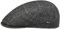 Lipodo Flatcap mit Karomuster Herren - gefütterte Schiebermütze mit Wolle - Made in Italy - Karierte Herrenmütze mit Schirm - Schirmmütze Herbst/Winter anthrazit 62 cm