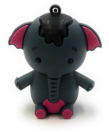 Onwomania Elefante Animal del Zoo en Azul Divertido lápiz USB 32 GB USB 3.0 Soporte de Datos de lápiz de Memoria