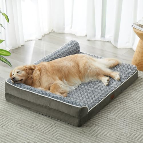 BFPETHOME - Orthopaedic Large Dog Bed Waterproof with Removable and Washable Lining, Large Dog Bed with Waterproof Lining and Non-Slip Bottom