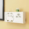 WLAN Box Verstecken,Router Schrank Weiss Set-Top-Box-Rack Weiß Wandmontierte Datenkabel Aufbewahrungsbox Kleines SchräNkchen,B52x9.5x25cm