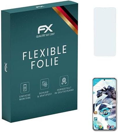 atFoliX Película Protectora compatible con Honor 90 Protector Película, ultra claro y flexible FX Lámina Protectora de Pantalla (3X)