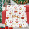Kuscheldecke Weihnachten Decke mit Weihnachtsmann Elch Rentier Weich Warm Plüsch Merry Christmas Flanell Fleece Wohndecke für Xmas Weihnachts Geschenke Winterurlaub Party Couch Bett Deko, 130x152cm