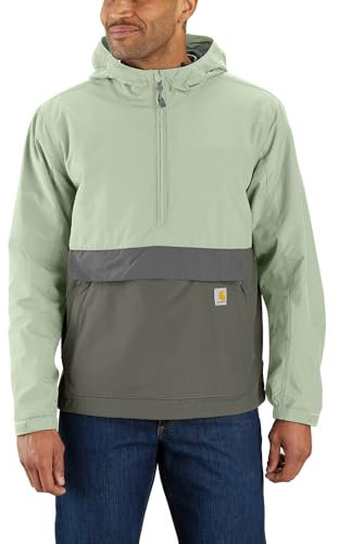 Carhartt Anorak Veste légère et pliable pour homme, Vert tendre/olive poudré, M