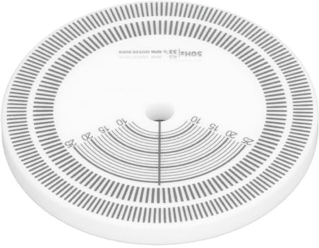 Plattenspieler-Stroboskopscheibe, Kalibrierungs-Tachometer für LP-Schallplattenkopf, Acrylmaterial, Erkennung der Drehgeschwindigkeit des Plattenspielers mit 33 U/min und 45 U/min
