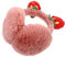 Holibanna Girls Strawberry Plush Earmuffs Pink Warm Winter Ear Muff Anti-Freeze Ear Cover Soft Autumn Warmer Women Set