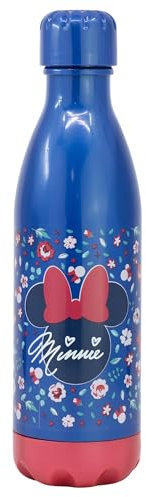Botella de agua reutilizable de plástico libre de BPA de 660 ml de Minnie Mouse