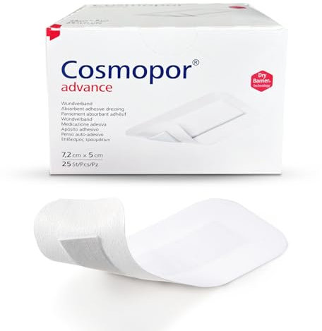 Hygiene100 Sterile Wundauflage 7,2 x 5 cm – Hochsaugfähig, hypoallergen, atmungsaktiv, ideal für kleine Schnitte, einzeln verpackt für optimale Hygiene und Sicherheit, Packung mit 25 Stück