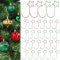 YBCCBY 120 Pz Ganci per Palline di Natale,Appendi Palline di Natale,Gancetti a Forma di Stella per Appendere Palline di Natale,Ganci per Ornamenti Natalizi per Ciondoli Decorativi (Rosso e Verde)