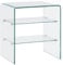 DYRJDJWIDHW Table Basse Plateau relevable,Table relevable,Table Basse 50 x 40 x 56 cm Verre trempé Geeignet für Wohnzimmer, Schlafzimmer, Kino