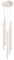 SOLLUX lighting Hängelampe Pendelleuchte Hängeleuchte Deckenlampe Lampe Decke Stahl 5 Flammig 25 x 25 x 104 cm Beige Pastelo