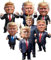 Trump-Ornament, Trump-Weihnachtsschmuck, lustiger Trump-Anhänger für Auto-Rückspiegel, 2D-Acryl-Autospiegel-Dekoration, Auto-Hängeornament, 7 Packungen
