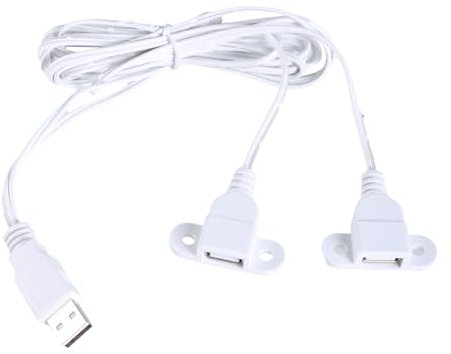 YUXITA Cable divisor USB Y macho a doble hembra, cable de carga de extensión para laptop, teléfono, tableta solo carga