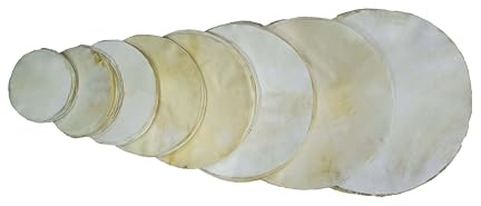 Natural Finish Ziegenfell Schlagzeugfell | Djembe, Irish Bodhran, Native Frame, Shamanic, Snare Drums, African Drum Heads 20,3 cm bis 91,4 cm (32 Zoll)