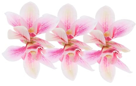 SAFIGLE 3 Stück Cymbidium Haarschmuck Realistische Orchideen Haarspangen für Hochzeiten Strandurlaube und Frühlingsausflüge Leicht und Vielseitig Einsetzbar