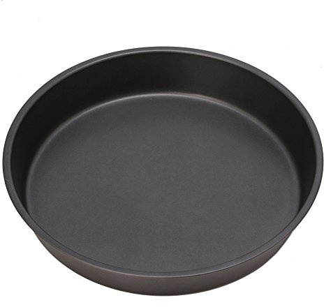 THOANBY Plaque à pizza ronde antiadhésive - 24 cm - Outil de cuisson en acier pour pain