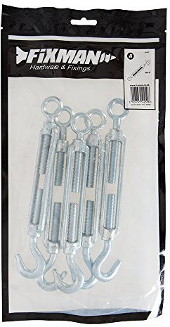 Fixman Spannschlösser, 5er-Pack, 1 Stück, silber, 624906