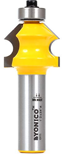 Yonico 13111 Bevel & Bead Wainscoting Router Bit 1/2-Inch Shank