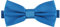 Ladeheid Herren Schmale Fliege M (12cm x 6cm), Blau, 12cm x 6cm