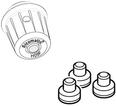 Silit Sicomatic Ersatzteil-Set, 2-teilig, Arbeitsventil und Aromaschutzkappe für alle Schnellkochtöpfe Sicomatic t-plus