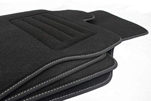 Velour Fußmatten Satz für Renault Clio III (2005-2012) - Premium Qualität - 4-teilig - Passgenau