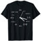 Nerdy Uhr Uhrzeit Mathe Mathematiker Formel Schule Studium T-Shirt