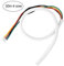 Taidda Cable flexible de 4 hilos, Cable de cobre flexible blanco 4 núcleos 30m 0.5mm² Cable de cobre flexible blanco redondo para sistema de videoportero