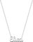cotigo Collana con Nome in Acciaio Inossidabile - Ciondolo con Nome Personalizzato Collana in Argento o Dorate - Regali Personalizzati per Le Donne San Valentino amore (Elisa-Argentato)